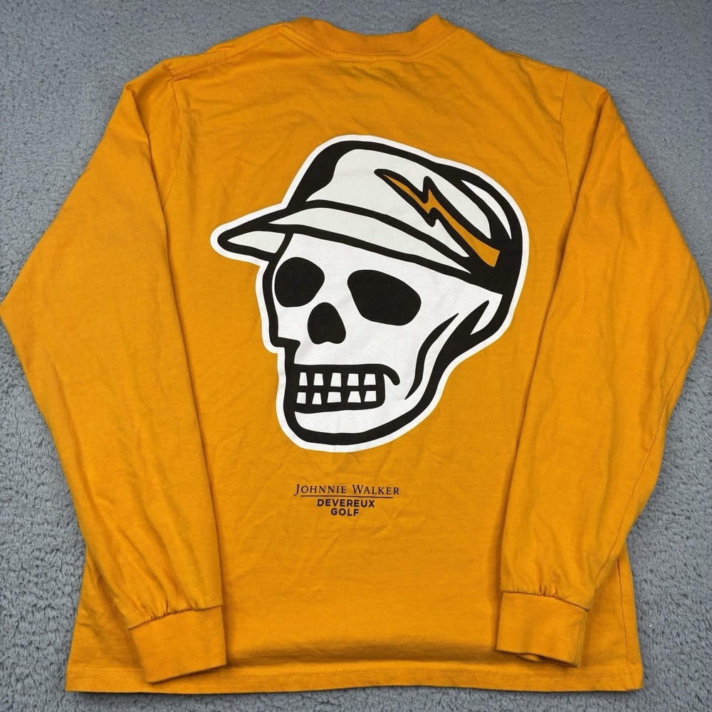 Devereux Golf x Johnnie Walker Long Sleeve T-Shirt Men's Small Orange